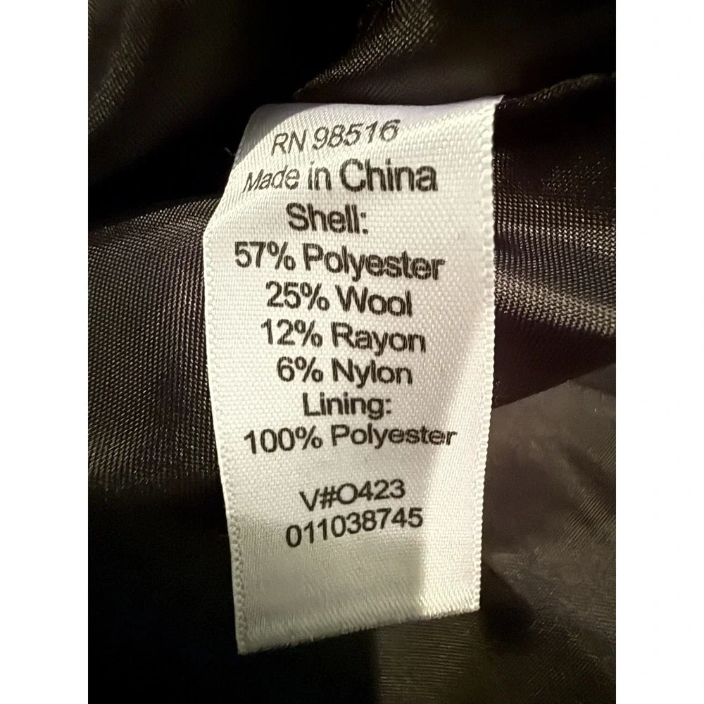 NWT Coldwater Creek Blazer Jacket‎ Sz 10 Gray & Black Floral Business Casual